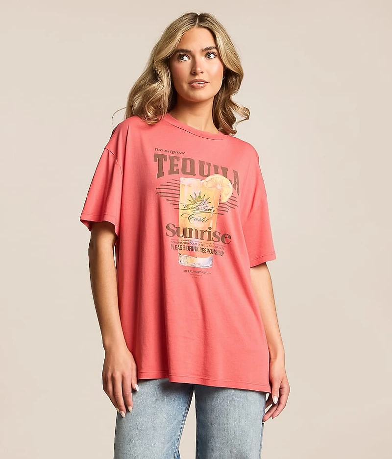Tequila Sunrise Oversized T-Shirt