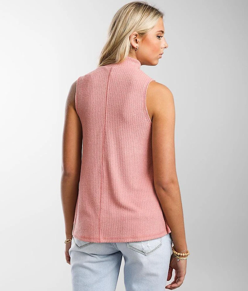 Flowy Mock Neck Tank Top