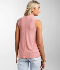 Flowy Mock Neck Tank Top