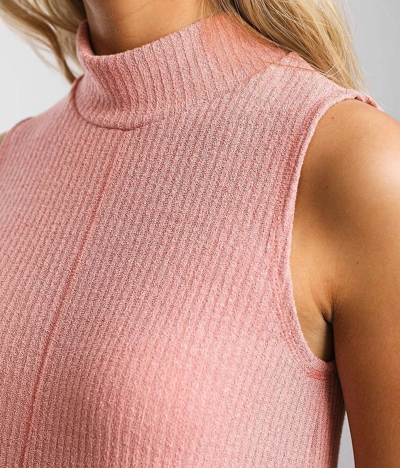 Flowy Mock Neck Tank Top