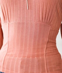 Wide Ribbed Top