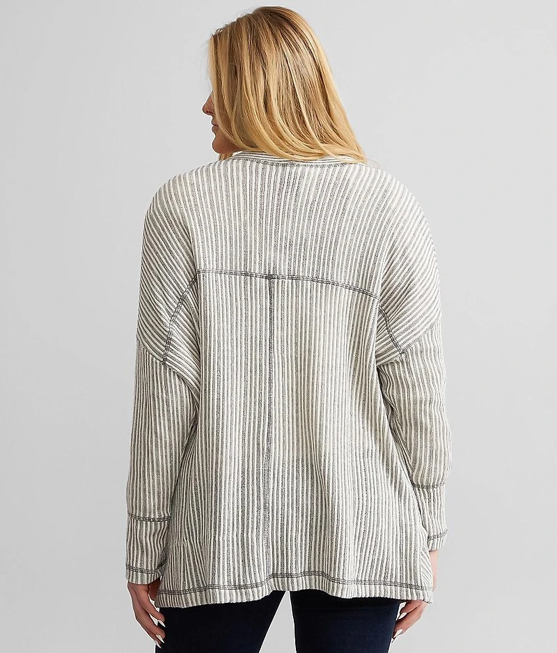 Striped Flyaway Cardigan