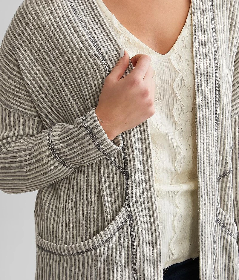 Striped Flyaway Cardigan