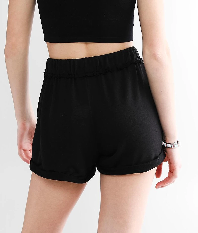 Raw Edge Cuffed Short