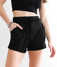 Raw Edge Cuffed Short