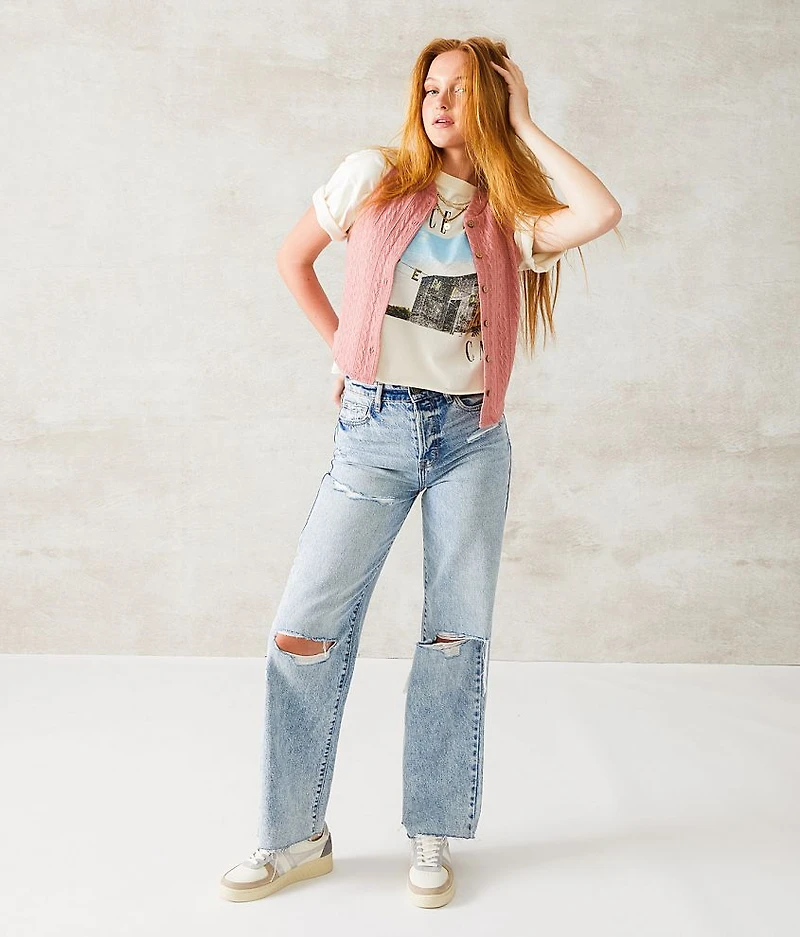 Knit Racerback Cropped Tank Top