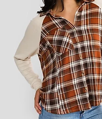 Plaid Knit Shirt
