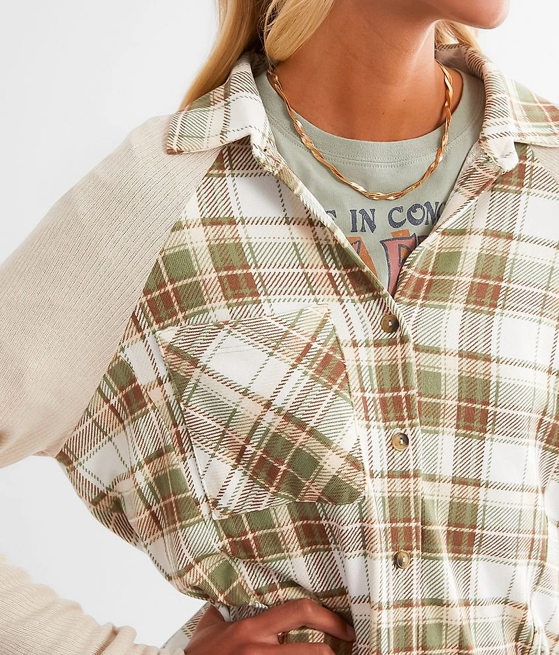 Plaid Knit Shirt