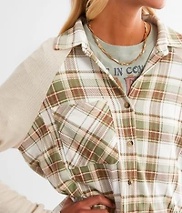Plaid Knit Shirt