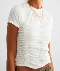 Ruched Knit Top