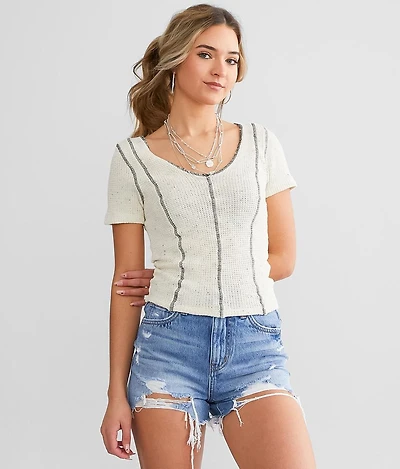 Gilded Intent Open Weave Top