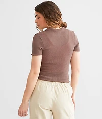 Exposed Seam Top