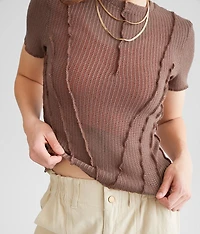 Exposed Seam Top