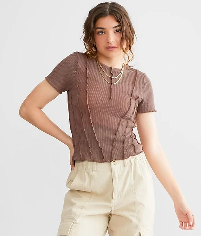 Exposed Seam Top