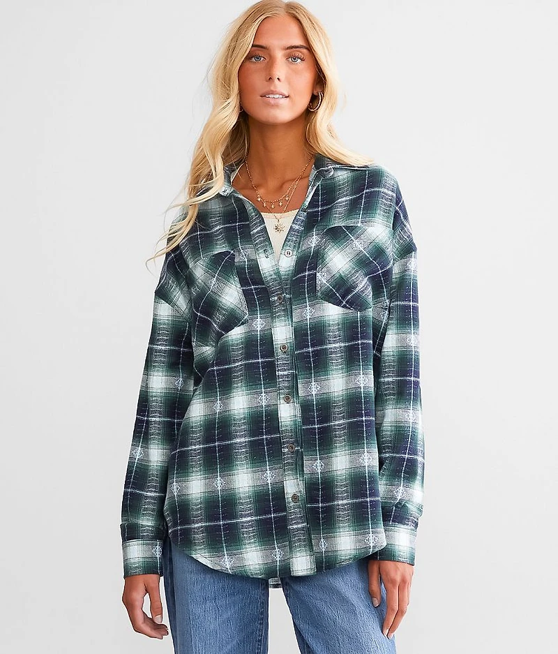 Plaid Boyfriend Flannel Shirt