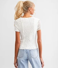 Pointelle Henley