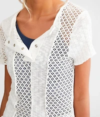 Pointelle Henley