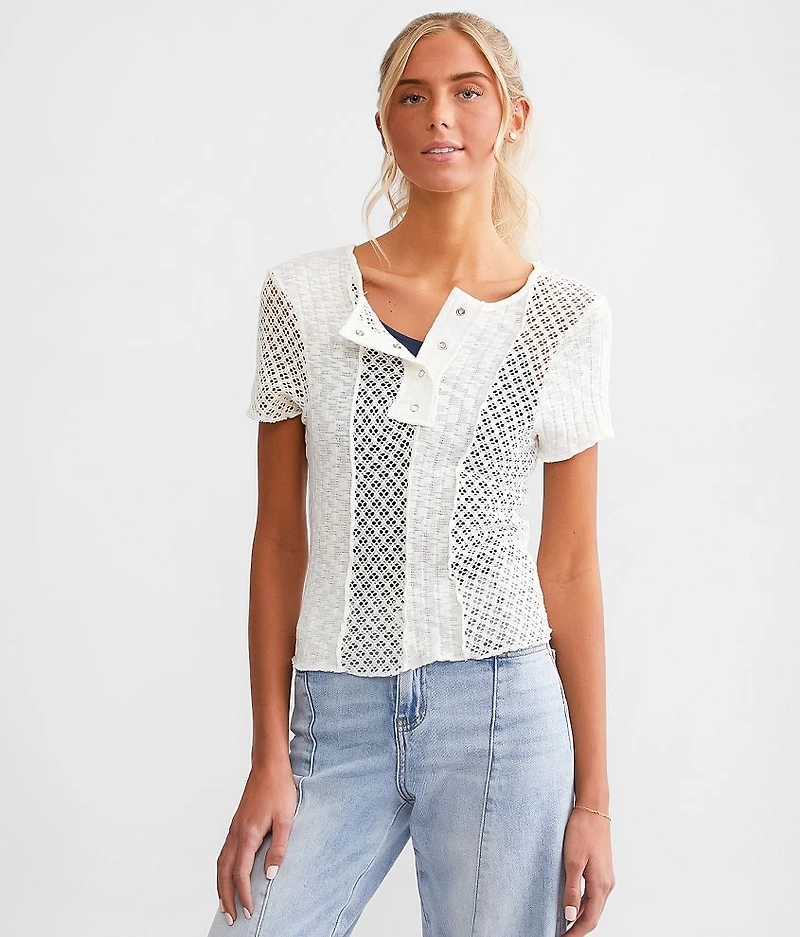 Pointelle Henley