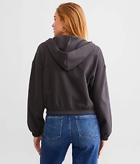 Fleece Cropped Hoodie