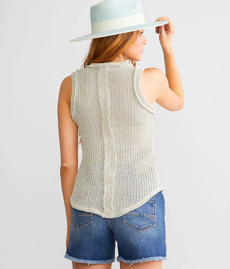Open Weave Tank Top