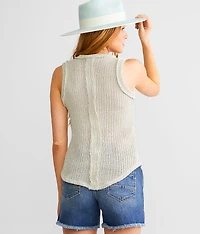Open Weave Tank Top
