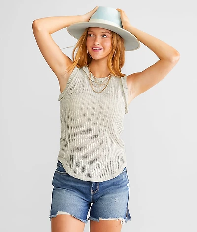 Open Weave Tank Top