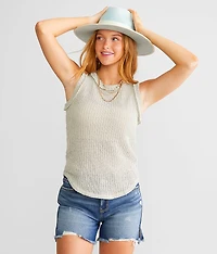 Open Weave Tank Top
