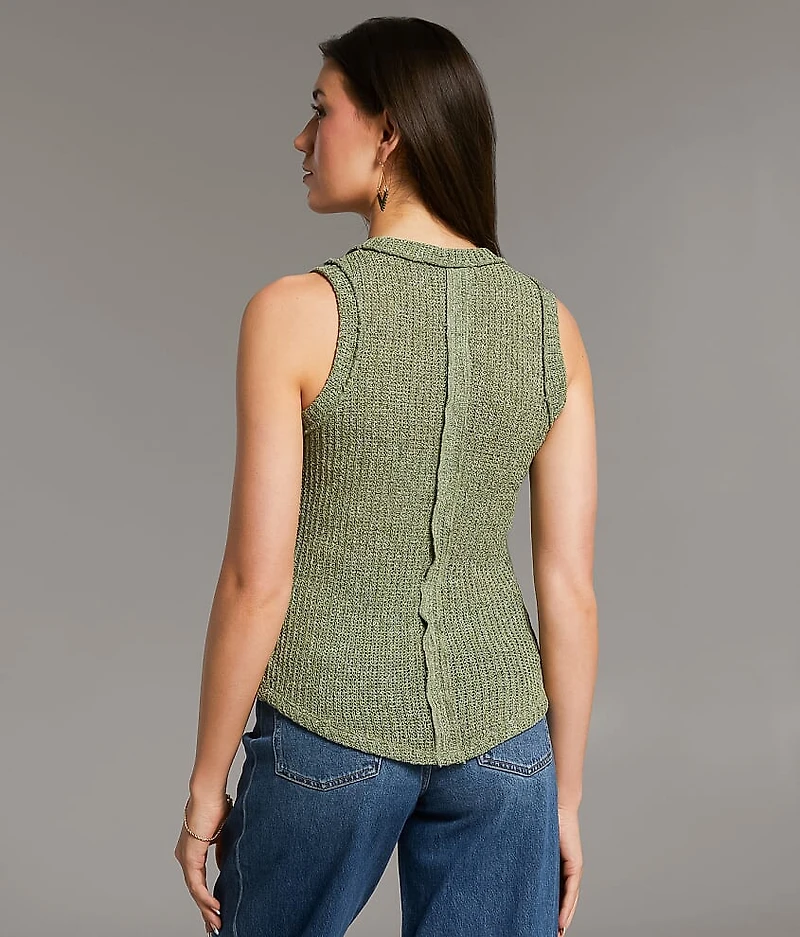 Open Weave Tank Top