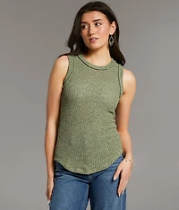 Open Weave Tank Top