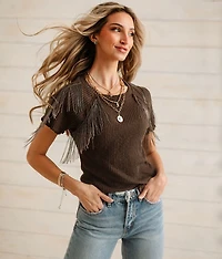 Chain Fringe Top