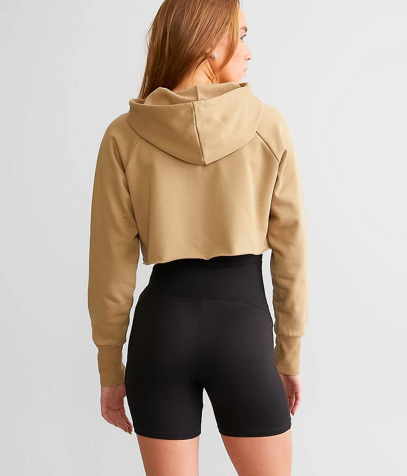 Raw Edge Hooded Sweatshirt