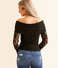 Off The Shoulder Lace Top