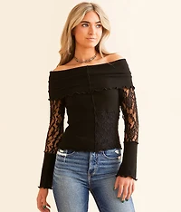 Off The Shoulder Lace Top