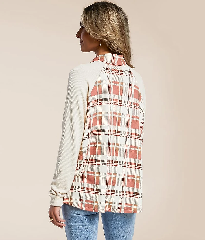Plaid Knit Shirt