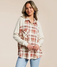 Plaid Knit Shirt