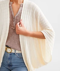 Pointelle Cocoon Cardigan