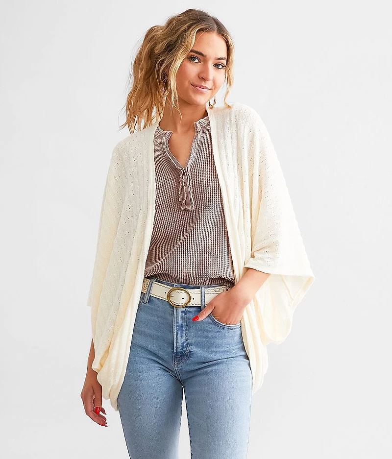 Pointelle Cocoon Cardigan