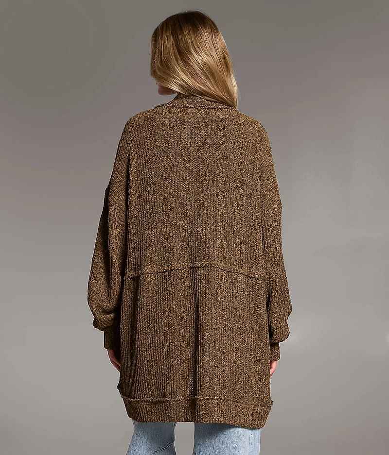 Textured Flyaway Cocoon Cardigan