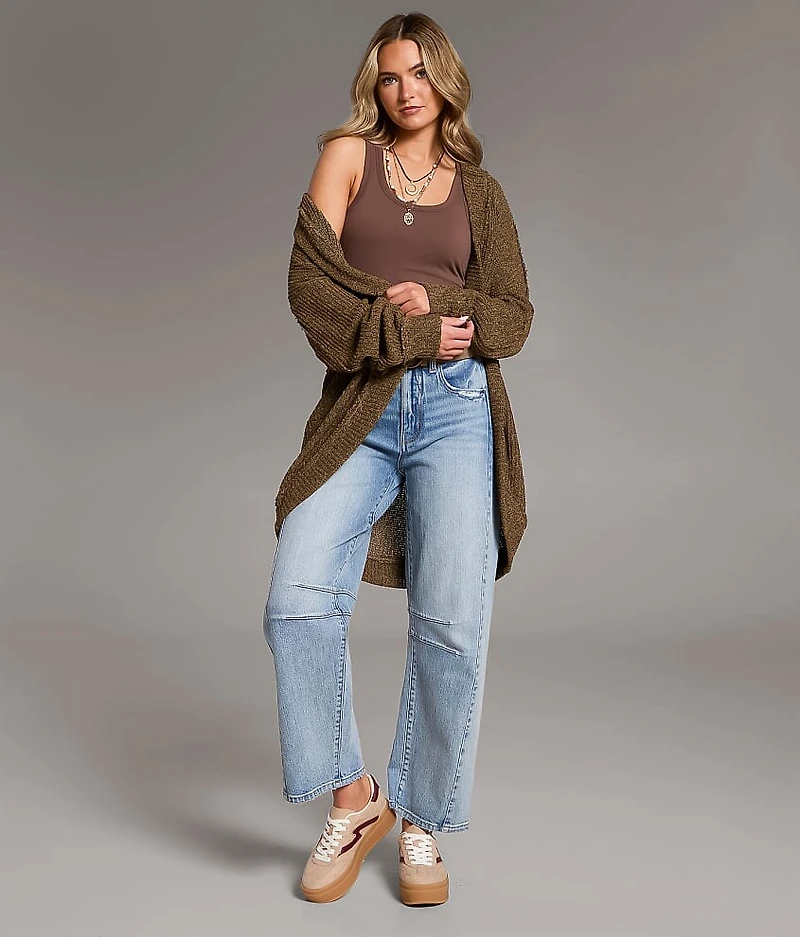 Textured Flyaway Cocoon Cardigan