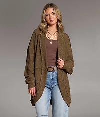Textured Flyaway Cocoon Cardigan