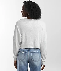 Raw Edge Cropped T-Shirt