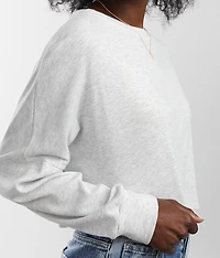Raw Edge Cropped T-Shirt