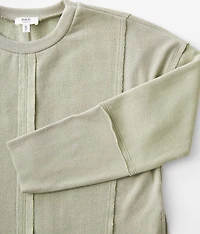 Girls - Raw Edge Pieced Pullover