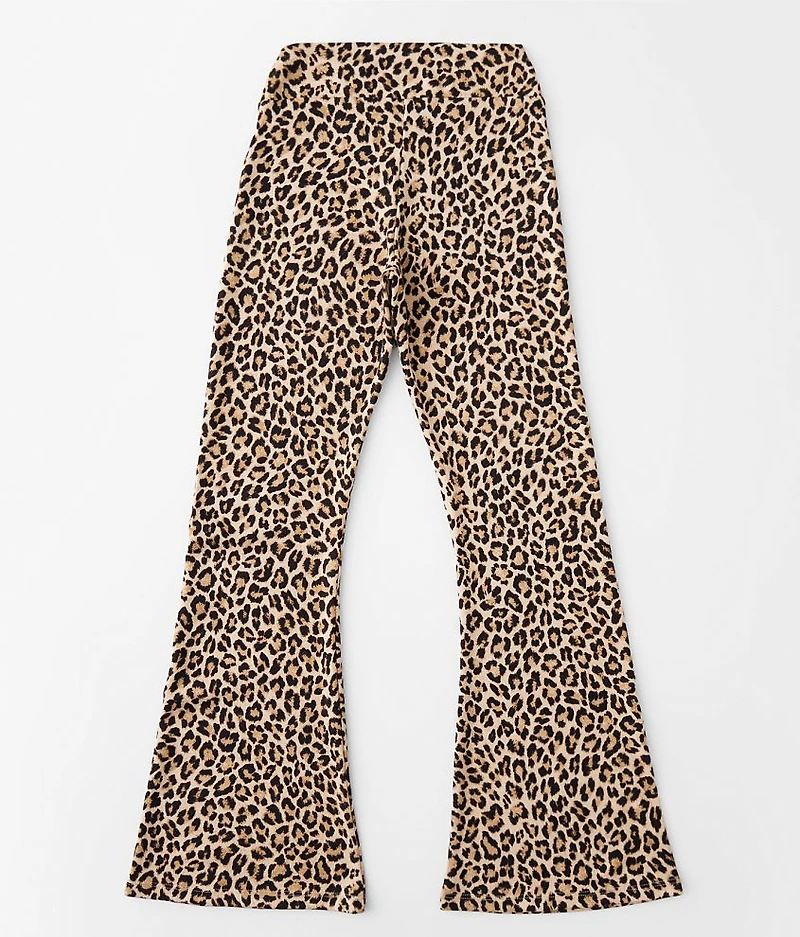 Girls - Cheetah Print Flare Legging