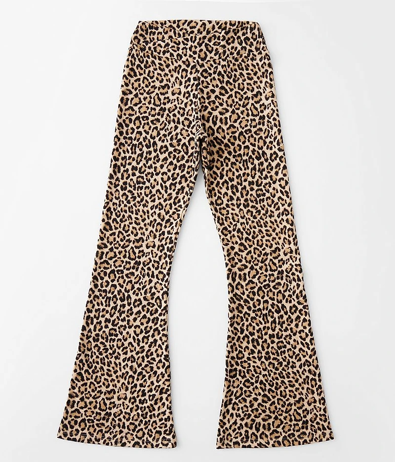 Girls - Cheetah Print Flare Legging