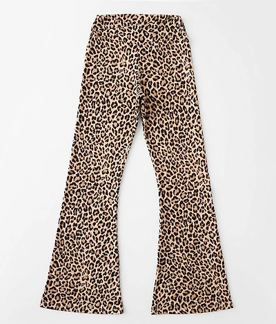 Girls - Cheetah Print Flare Legging