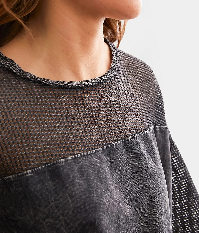 Fishnet Oversized T-Shirt