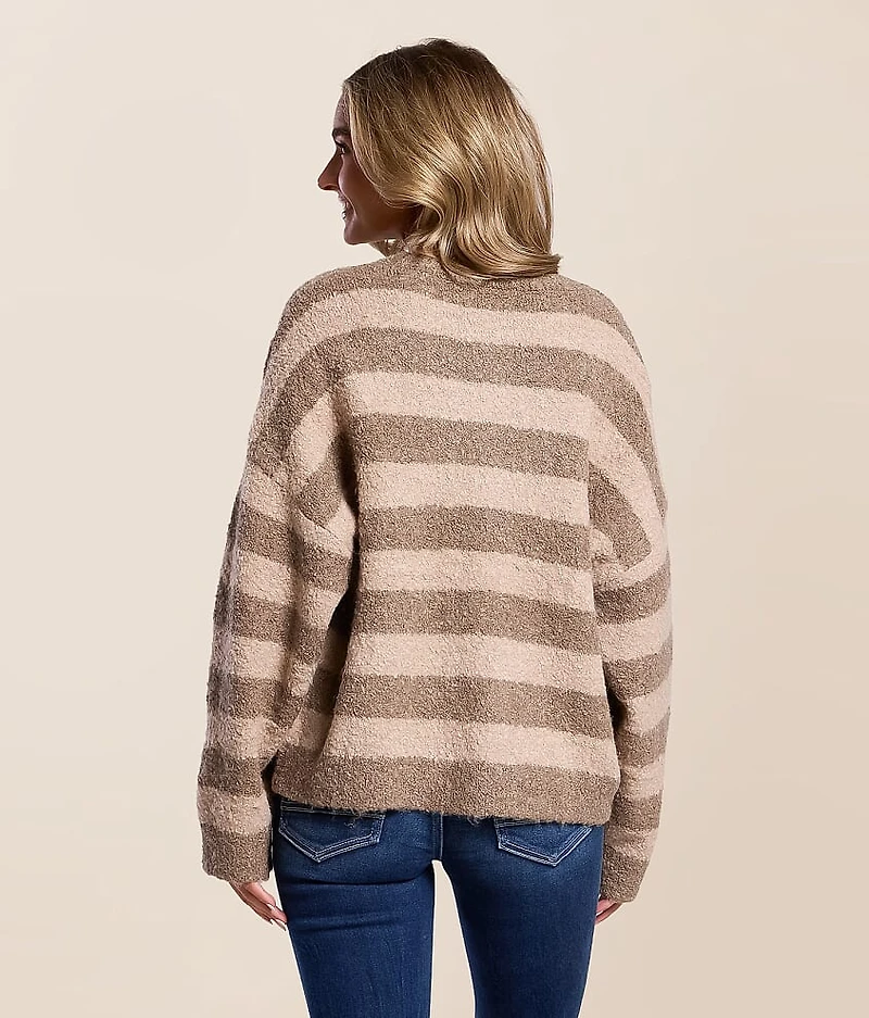 Striped Cardigan Sweater