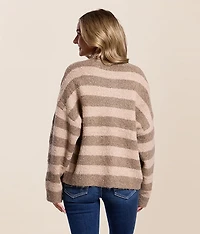 Striped Cardigan Sweater