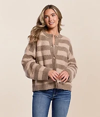Striped Cardigan Sweater